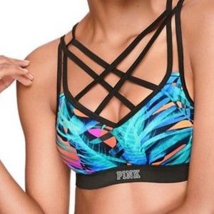 Pink Ultimate Push-up sports bra